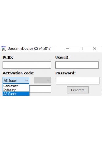 New Doosan eDoctor Engine Diagnostic  (EDIA) 2018 Diagnostic package +New KG 